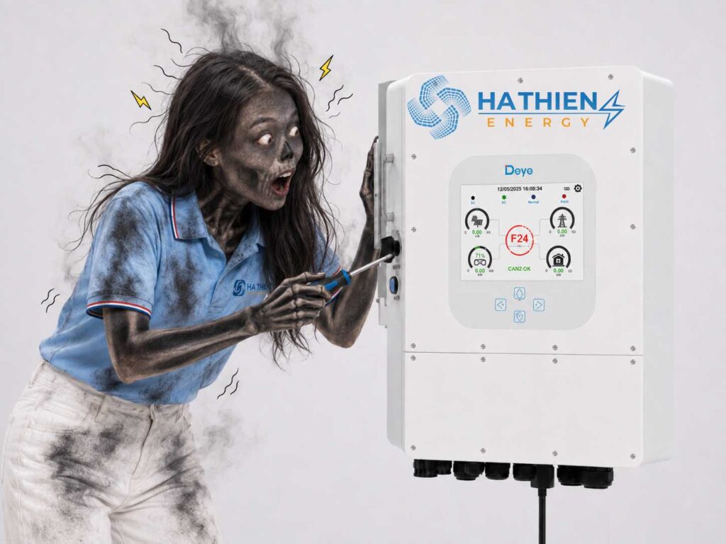 Khi nào không nên tự xử lý lỗi inverter Deye