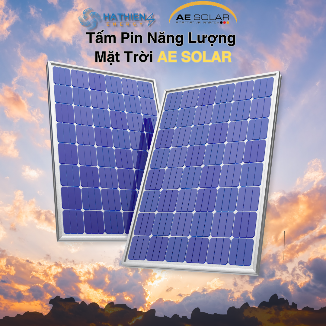 tấm pin năng lương mặt trời hãng AE SOLAR