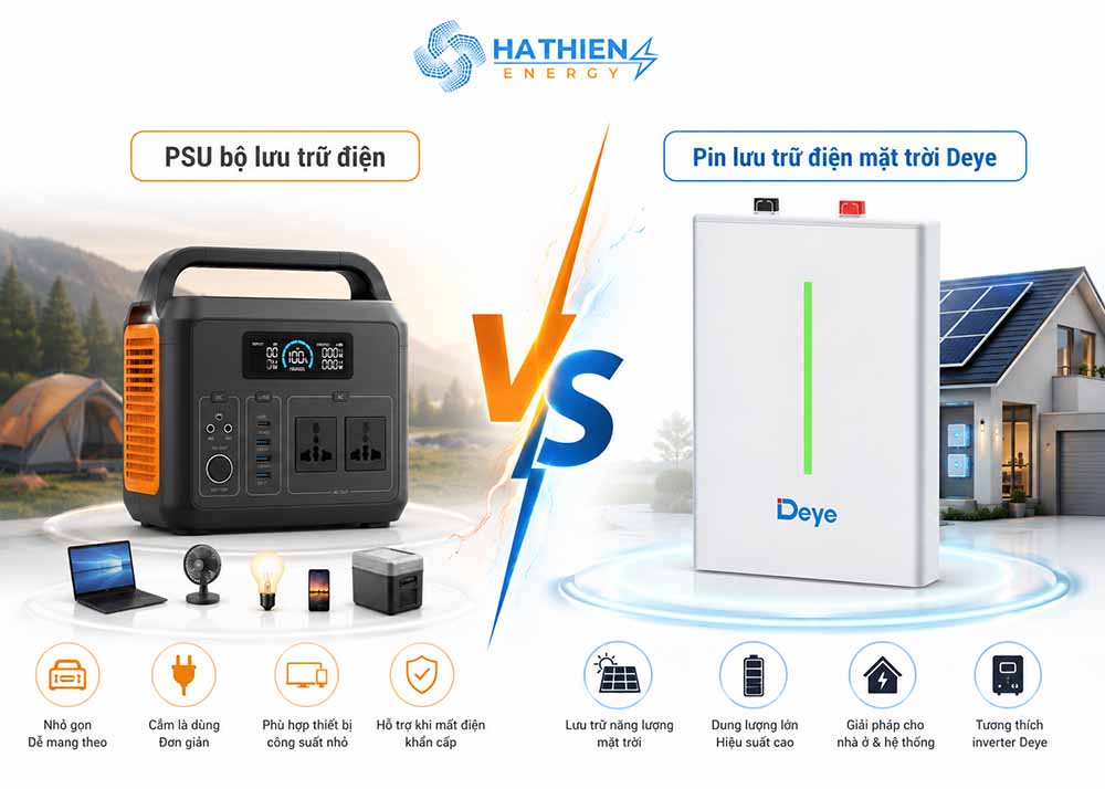 Bộ lưu điện năng lượng mặt trời có thay thế pin lưu trữ cố định không