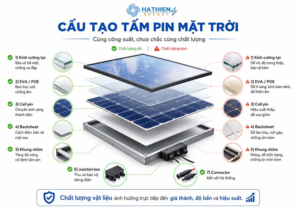 Một số check list trước khi chọn lựa tấm pin năng lượng mặt trời